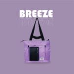 Breeze Laptop Tote Bag - Travel and Work Essential | Lavender